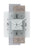 Wanduhr mit quadratischem Zifferblatt, römischen Ziffern und silbernen Zeigern