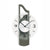 Wanduhr mit anthrazitfarbenem Gehäuse, weißem Zifferblatt und schwarzen Zeigern