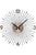 Wanduhr mit anthrazitfarbenem Zifferblatt, Metallstäben und schwarzen Zeigern