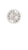 Wanduhr mit facettiertem Mineralglas, silbernem Zifferblatt und Zeigern