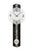 Quarz-Pendeluhr Wanduhr mit weißem Zifferblatt und schwarzem Pendelgehäuse, analog