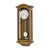 Wanduhr aus Holz mit weißem Zifferblatt und Pendel