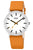 Boccia Classic 3651-23 Herrenuhr Orange • Leichtes Titangehäuse • Bahnhofsuhrdesign