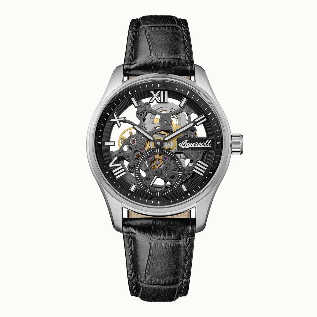 Ingersoll 1892 The Maverick I17401 Herren Armbanduhr Schwarz • Automatikwerk • Mineralglas