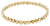 Bracciale a maglie color oro con dischetti rotondi e piccola pietra scintillante