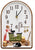 Orologio da parete Terrastudio 25x16,5 cm Ceramica • Fatto a mano in Germania • Motivo nostalgico da cucina