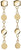 Orecchini in titanio con pendenti a piastrina - Boccia Jewelry Modello: 05063-02