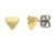 Orecchini in titanio, cuore placcato oro - Boccia Jewelry Modello: 05092-02