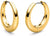 Orecchini a cerchio in titanio placcato oro - Boccia Jewelry Modello: 05100-02
