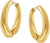 Orecchini a cerchio in titanio placcato oro - Boccia Jewelry Modello: 05100-02