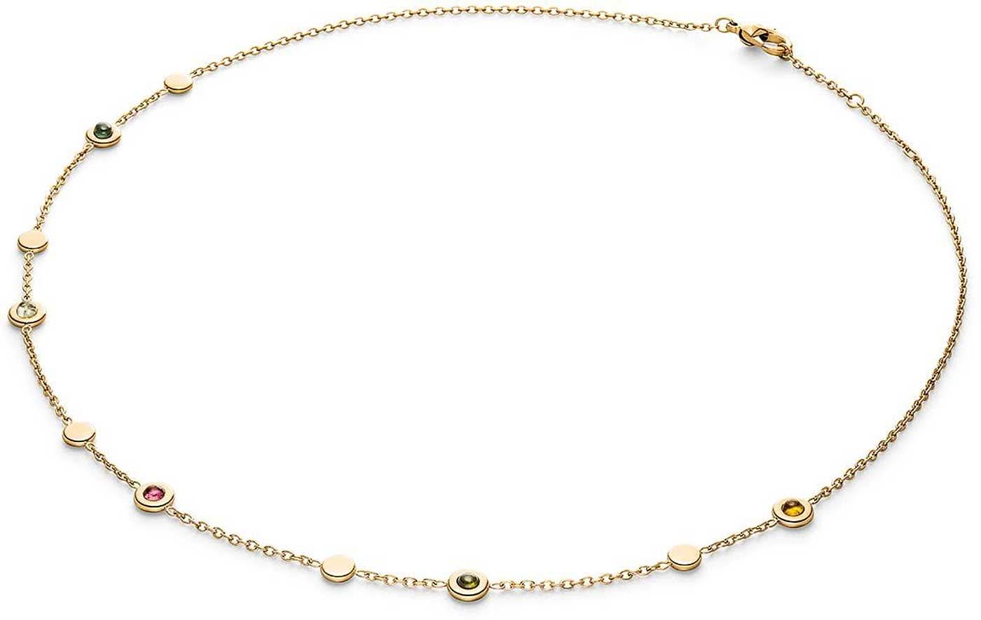Collana con tormaline colorate e castone a battuta Boccia Jewelry Modello: 08055-02