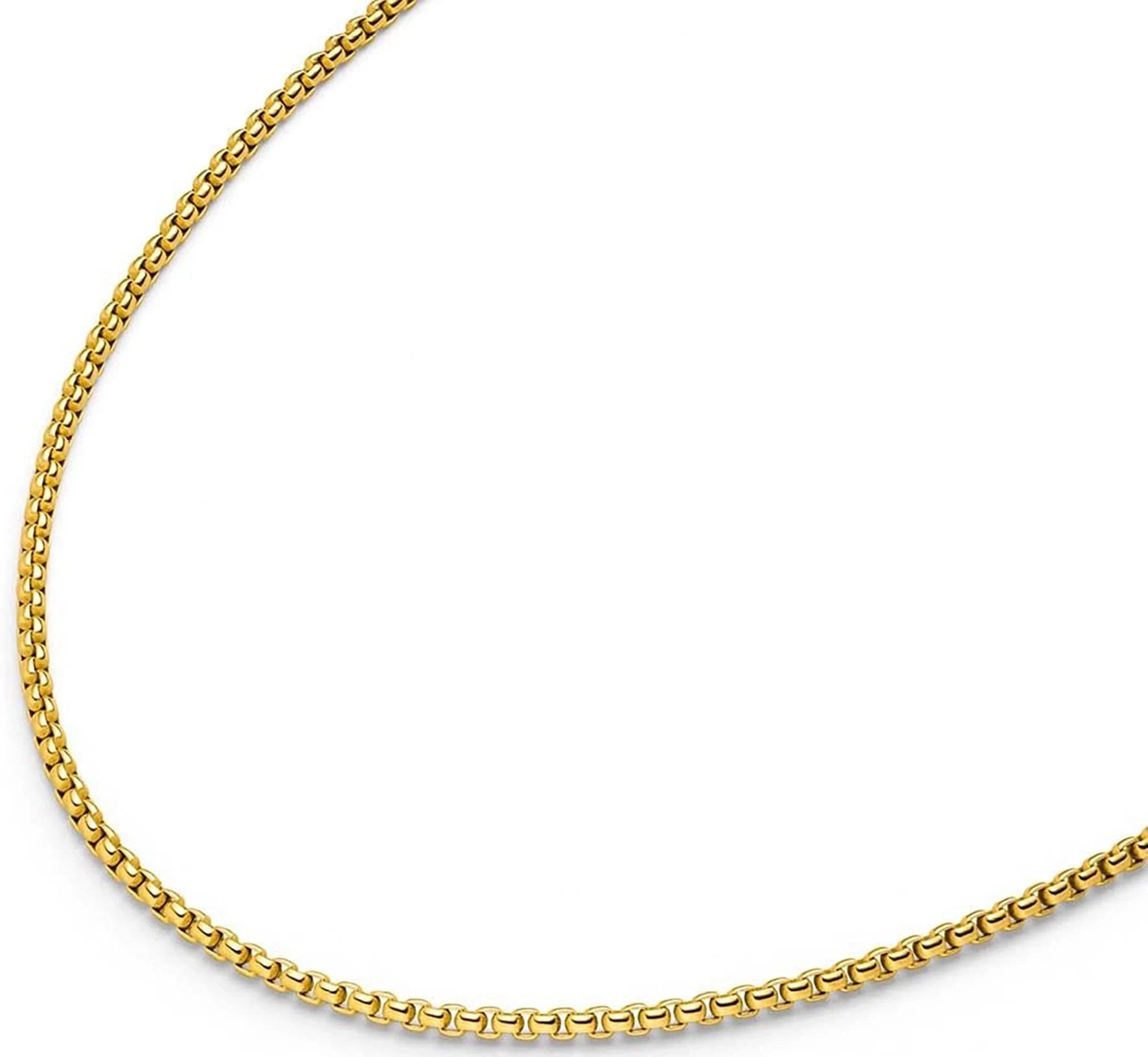 Collana Titanio maglia veneziana placcata oro Boccia modello 08084-0242