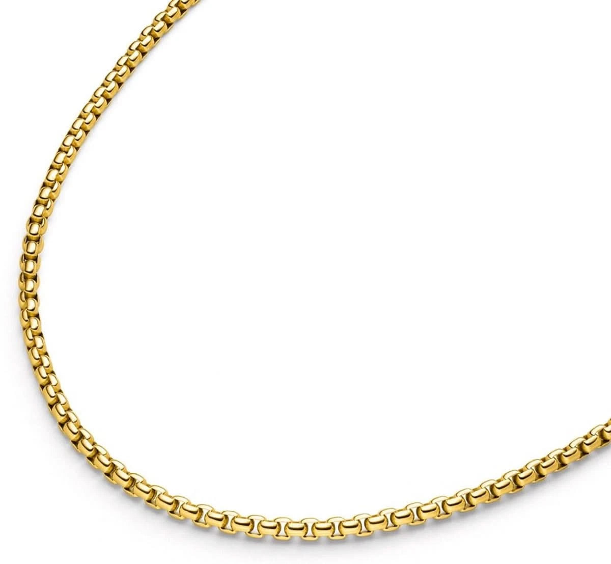 Collana Titanio maglia Box placcata oro Boccia modello 08085-0245