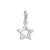 Ciondolo a forma di stella in argento sterling 925 con passante