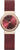 Bering Classic 10126-363 Orologio da Donna • Vetro Zaffiro Antigraffio • Bracciale Milanaise Rosso