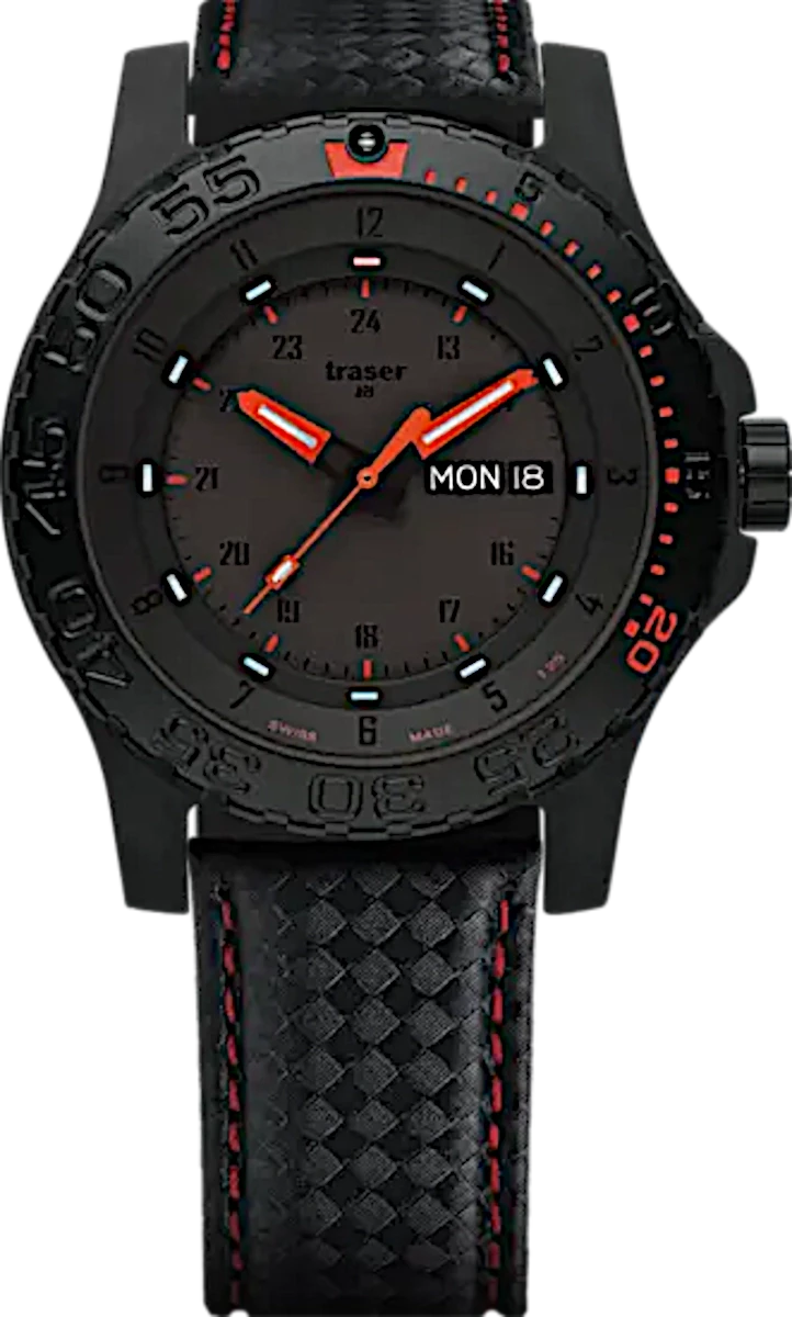 Orologio da uomo Traser P66 Red Combat 105502 • Trigalight H3 • Swiss Made
