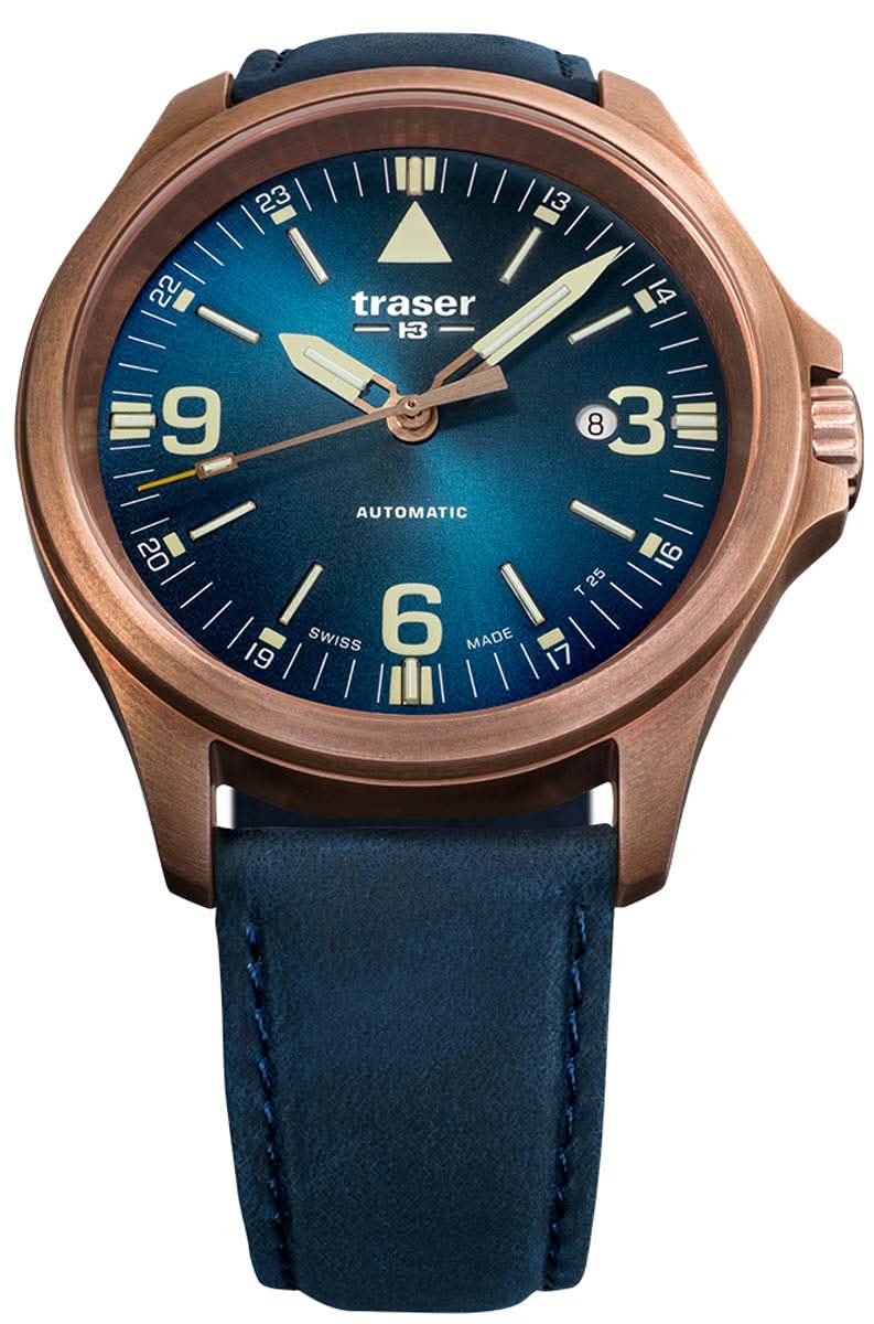 Orologio da uomo Traser P67 Officer Pro Automatic 108074 • Tecnologia luminosa H3-Tritium • Swiss Made