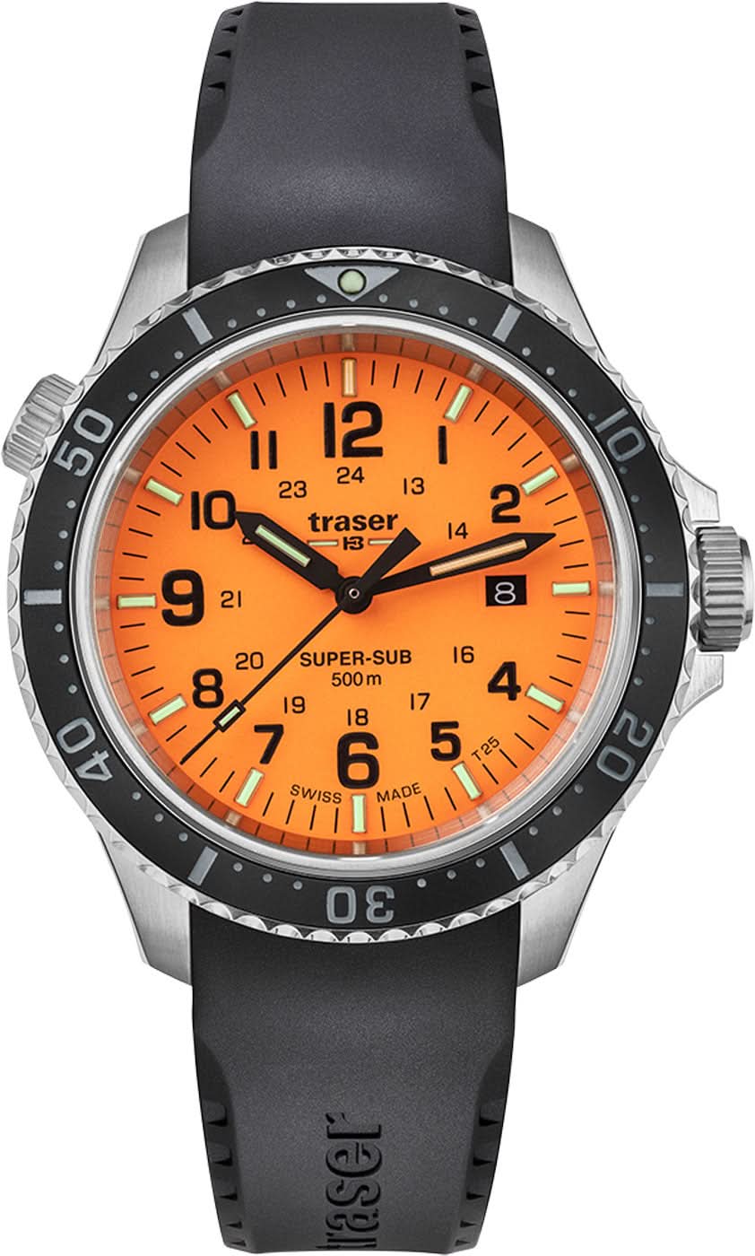 Orologio da uomo Traser P67 SuperSub 109380 • Trigalight H3-Tritio • Swiss Made