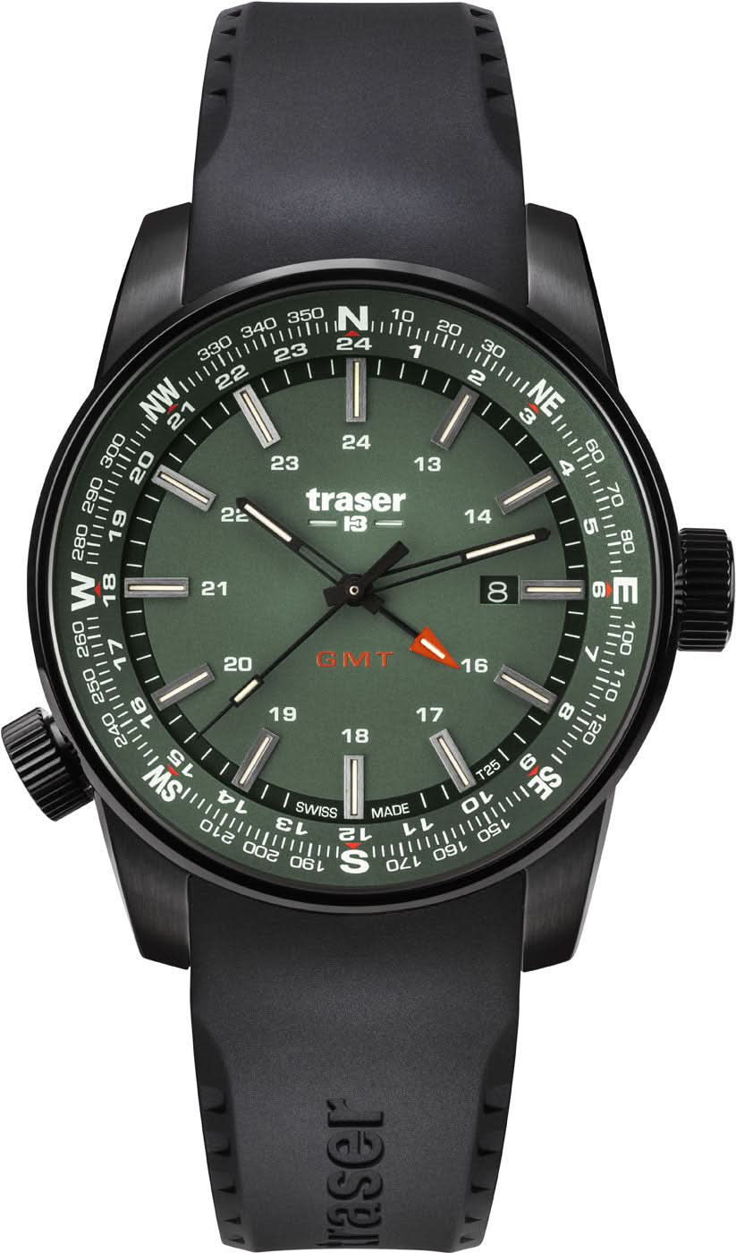 Orologio da uomo Traser P68 Pathfinder 109744 • Tecnologia luminosa Trigalight / H3-Tritium • Swiss Made