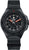 Traser Herrenuhr mit schwarzem Zifferblatt, Leuchtzeigern und schwarzem Stoffarmband