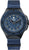 Herrenarmbanduhr mit dunkelblauem Zifferblatt, blauem Textilband und Datumsfenster