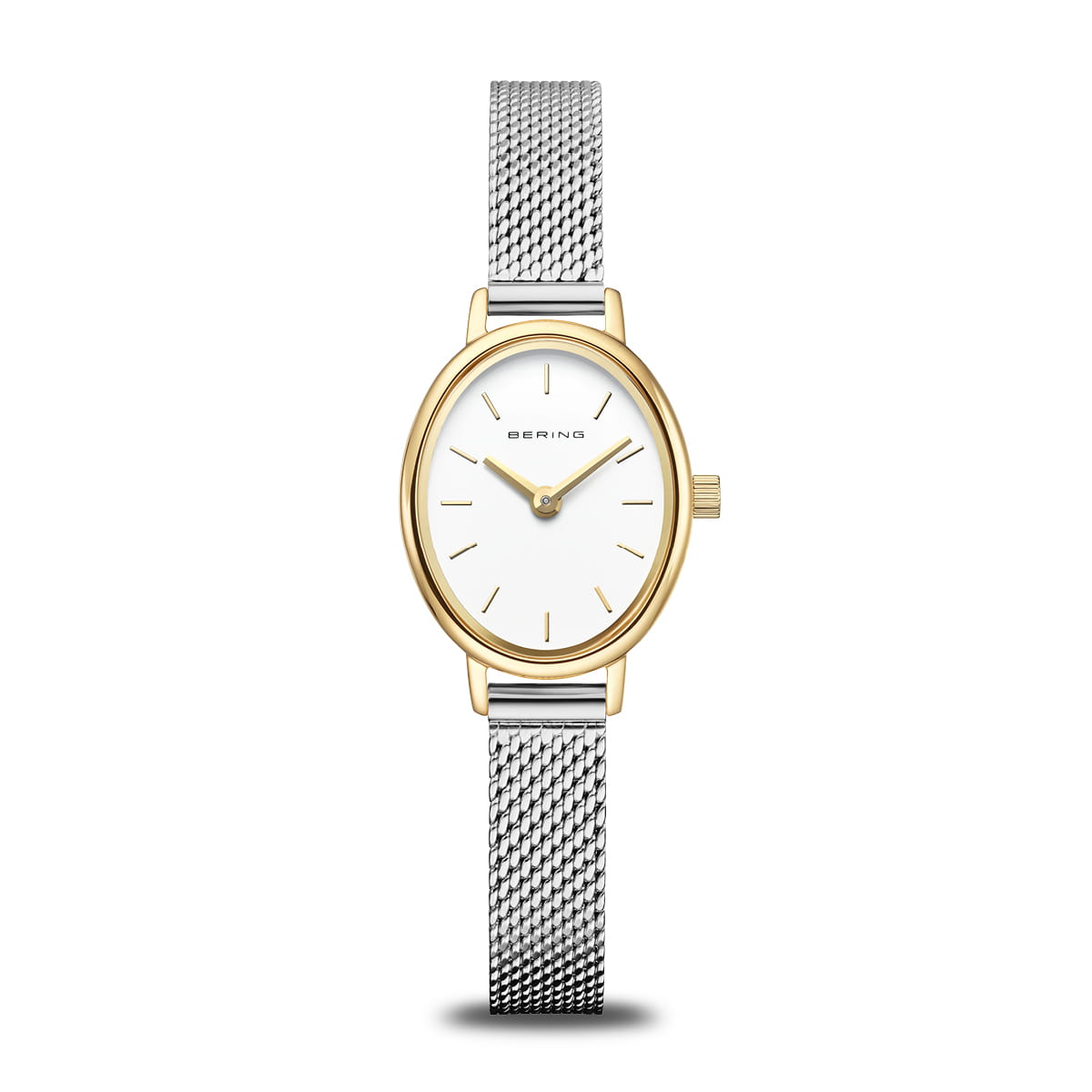 Bering Classic 11020-010 Damenuhr Gold-Silber • Saphirglas • Milanaisearmband