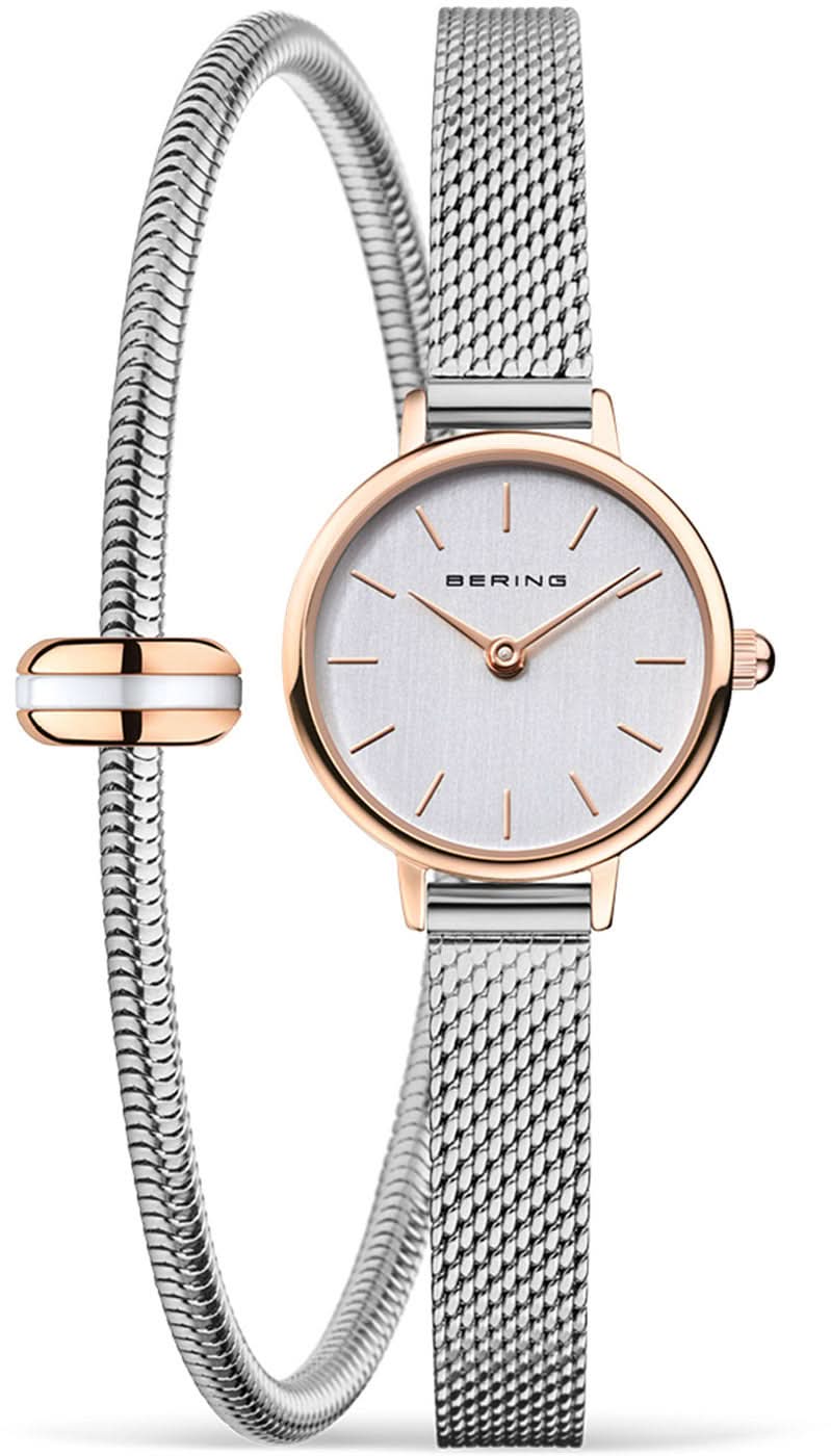 Orologio da donna Bering Classic 11022-064-Lovely-2-GWP • Vetro zaffiro antigraffio • Bracciale milanese fine