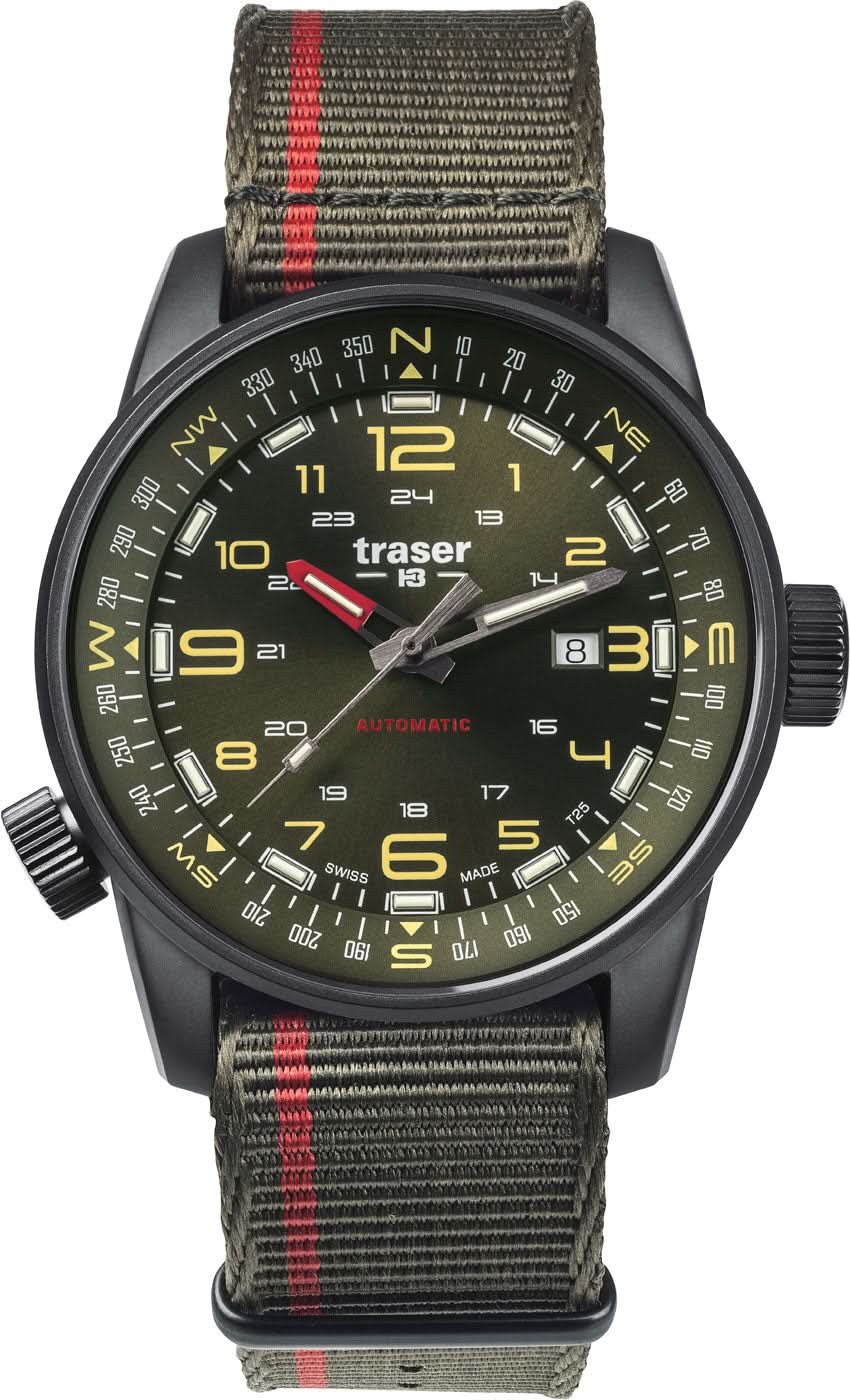 Orologio da uomo Traser P68 Pathfinder Automatic 110456 • Tecnologia luminosa H3-Tritium • Swiss Made