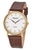 Regent F-1572 Damenuhr Braun/Goldfarben • Saphirglas • Quarzwerk