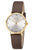Regent F-1640 Damenuhr Braun/Goldfarben • Präzises Quarzwerk • Modisches Design