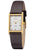 Regent F-1302 Damenuhr Goldfarben • Rechteckiges Edelstahlgehäuse • Quarzwerk mit Mineralglas