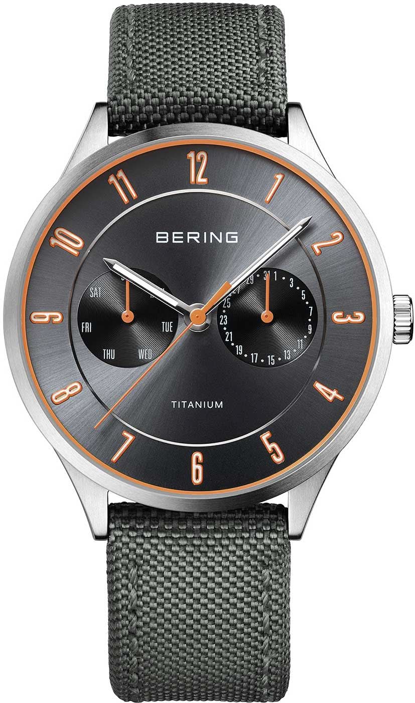 Orologio da uomo Bering Titanium 11539-879 • Titanio ultraleggero • Vetro zaffiro