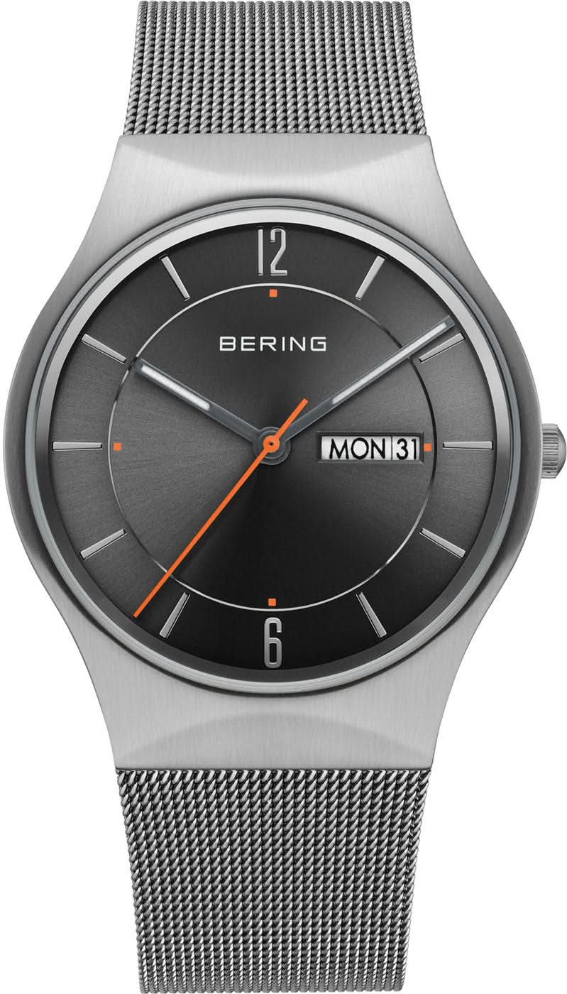 Orologio da uomo Bering Classic 11938-007DD • Vetro zaffiro antigraffio • Bracciale milanese raffinato