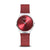 Bering Classic 12131-303 Damen Armbanduhr Rot • Saphirglas • Milanaise-Armband