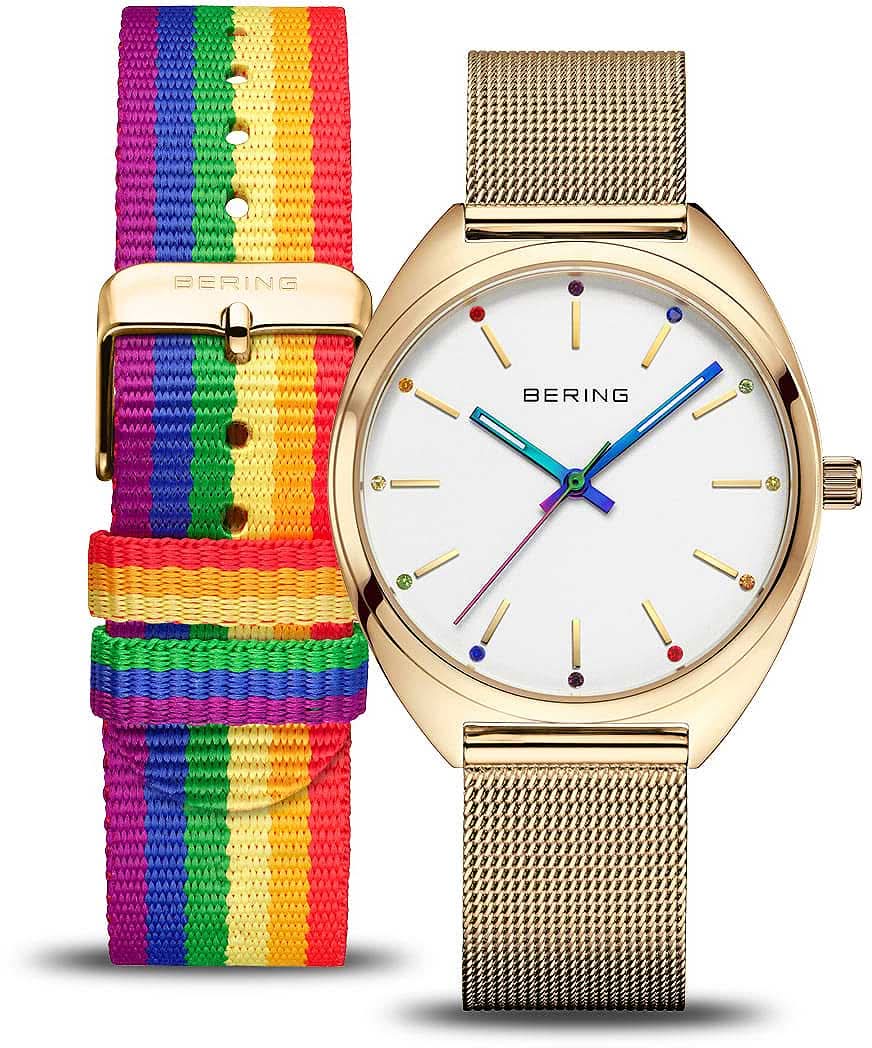 Orologio da donna Bering 127220-36-334 • Vetro zaffiro antigraffio • Bracciale milanese raffinato