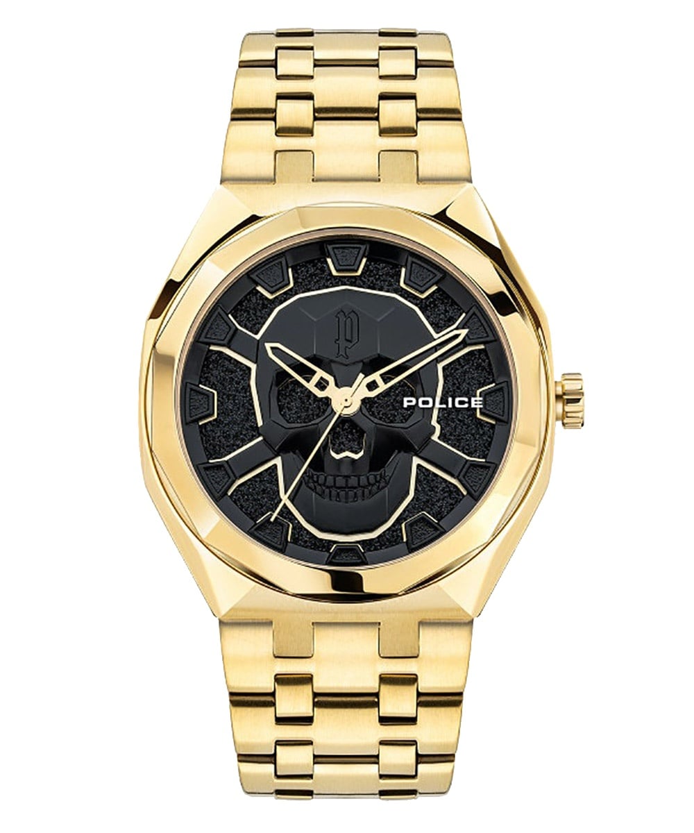 Police Kediri PEWJG2110703 Herrenuhr Goldfarben • Mineralglas • Quarzwerk