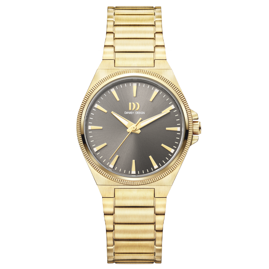 Danish Design Tidløs IV84Q1303 Damenuhr Gold • Saphirglas • 5 ATM Wasserdicht