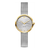 Danish Design Pure IV65Q1307 Amelia Ripple Damenuhr Bicolor • Milanaise-Armband • Mineral-Uhrenglas