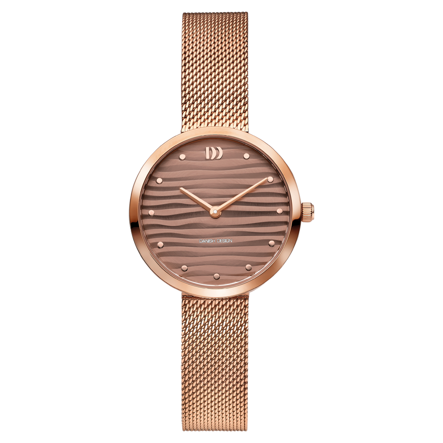Danish Design Amelia Ripple IV69Q1307 Damenuhr Roségold • Mineralglas • Mesh-Armband