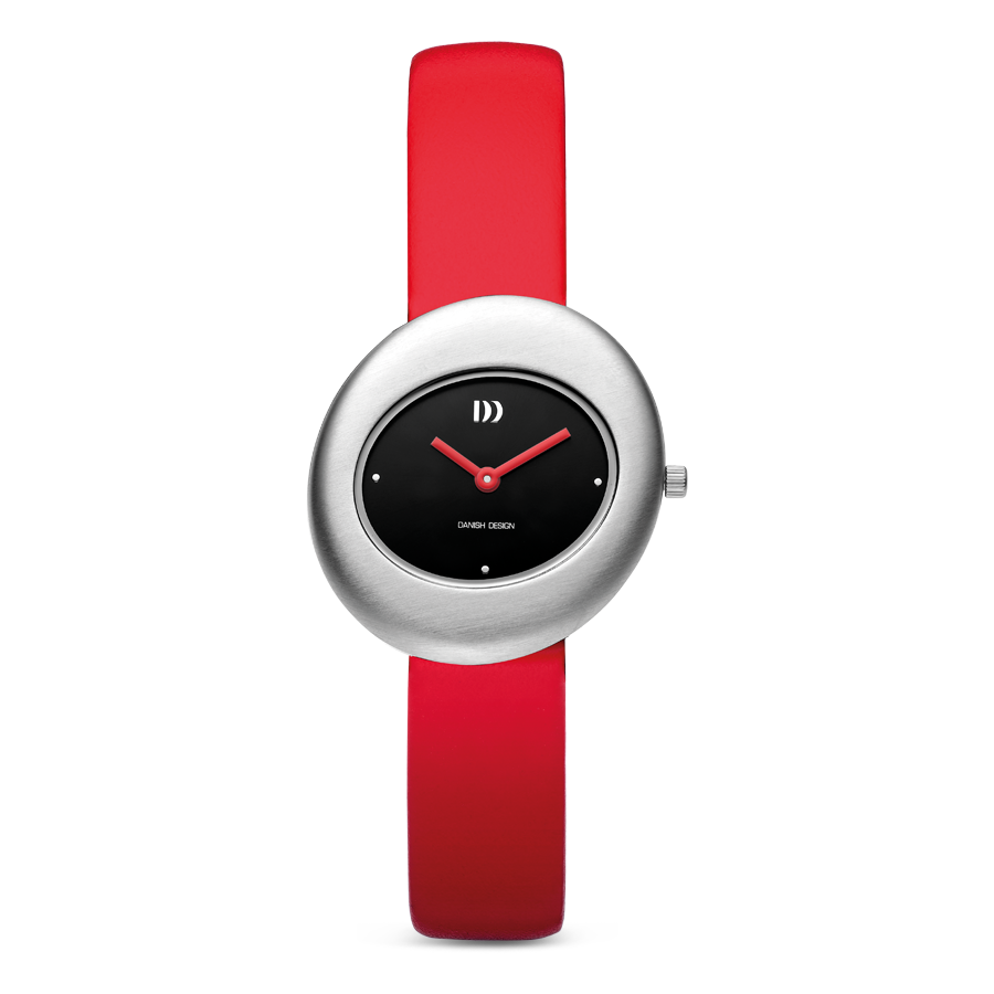 Danish Design Issten IV24Q1308 Damen Armbanduhr Rot • Skandinavisches Design • Mineralglas