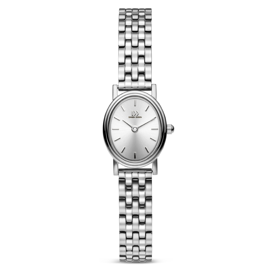 Danish Design Eloise IV92Q1310 Damen Armbanduhr Silber • Ovales Edelstahlgehäuse • Schnellwechselsystem