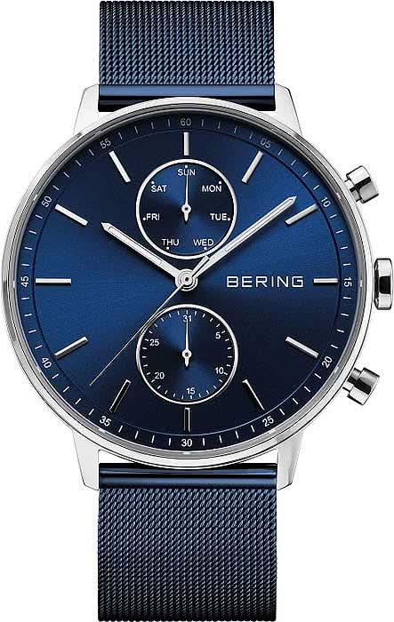 Orologio da uomo Bering Classic 13242-307 • Vetro zaffiro antigraffio • Bracciale milanese raffinato