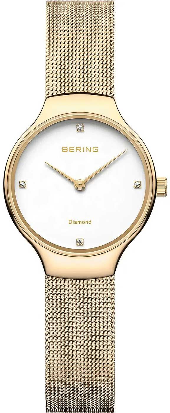 Bering Classic 13326-334 Orologio da Donna • Vetro Zaffiro Antigraffio • Bracciale Milanaise Raffinato
