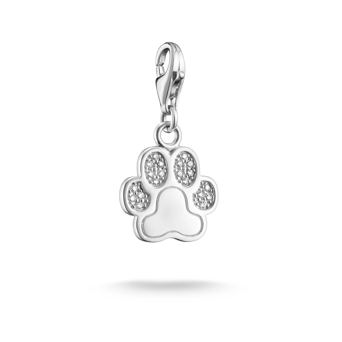 Charm a zampa con pietre - Argento Sterling 925