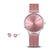 Bering Charity 14134-999-GWP Damenuhr Rosa • Saphirglas • Milanaise-Armband