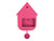 Karlsson Modern Cuckoo KA5768BP Wanduhr Knallpink • Kuckucksruf zur vollen Stunde • Pendel mit Nachtabschaltung, Bild 5