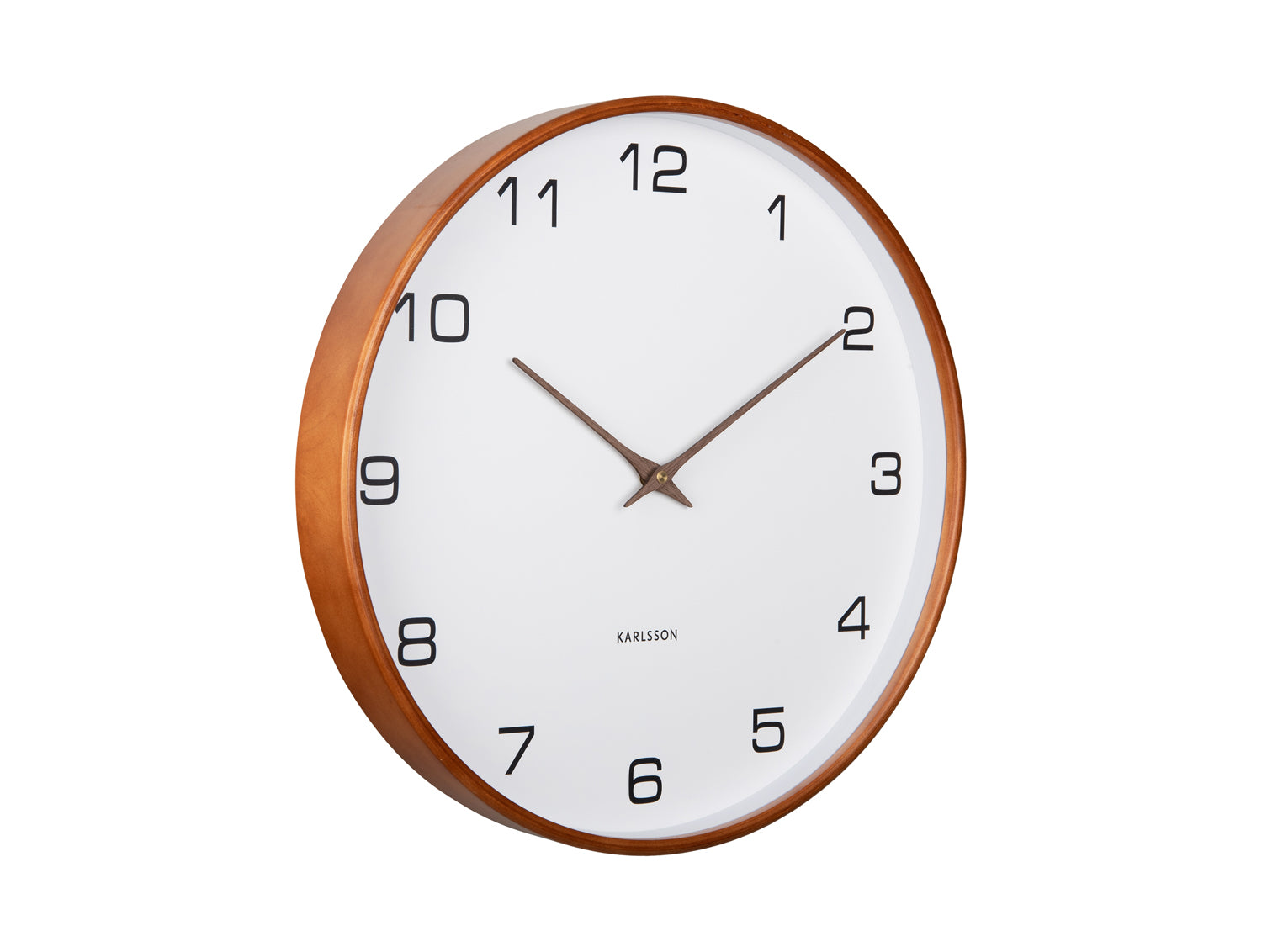 Karlsson Acento KA5993WH Wanduhr Weiß • Geräuschloses Sweep-Uhrwerk • Mid-Century Design