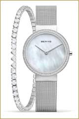 Orologio da donna Bering Classic 14531-004-GWP190 • Vetro zaffiro antigraffio • Bracciale milanese raffinato