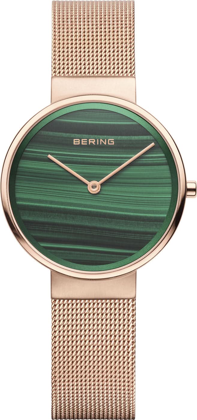 Bering Classic 14531-368 Orologio da Donna • Vetro Zaffiro Antigraffio • Bracciale Milanaise Raffinato