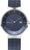 Orologio da uomo con quadrante blu scuro, cinturino milanese e chiusura in metallo